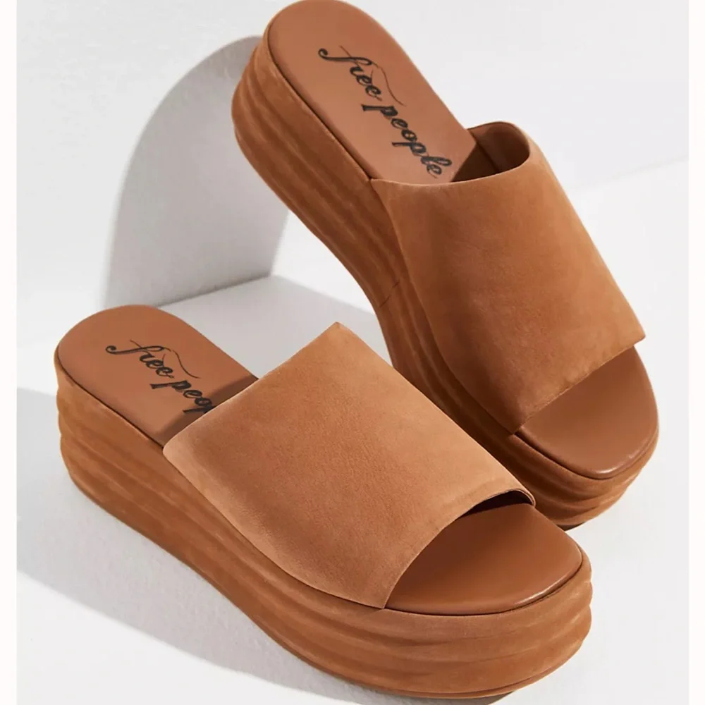 Free People Harbor Flatform Sandals US 8